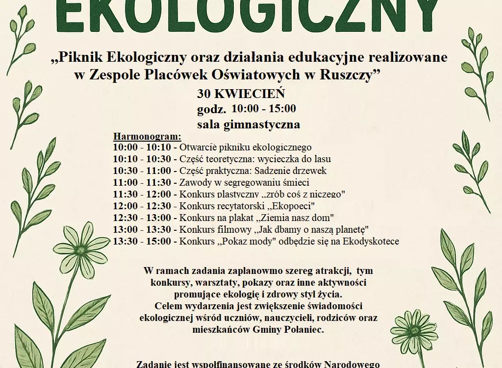 Zdjęcie do Piknik ekologiczny -  zaproszenie