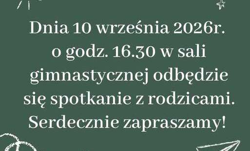 Zdjęcie do Spotkanie z rodzicami